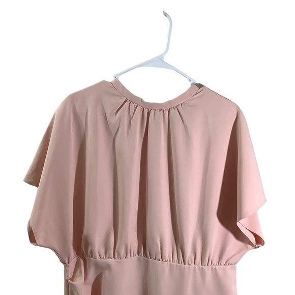 ASOS Blush Pink Midi Dress - Picture 2 of 6